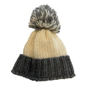 Helene Berman London Knitted Hat with Gorgeous, Large Pom-Pom.
